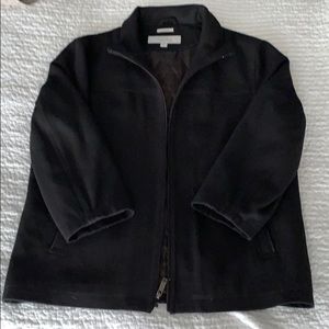 Perry Ellis Portfolio XL black wool coat